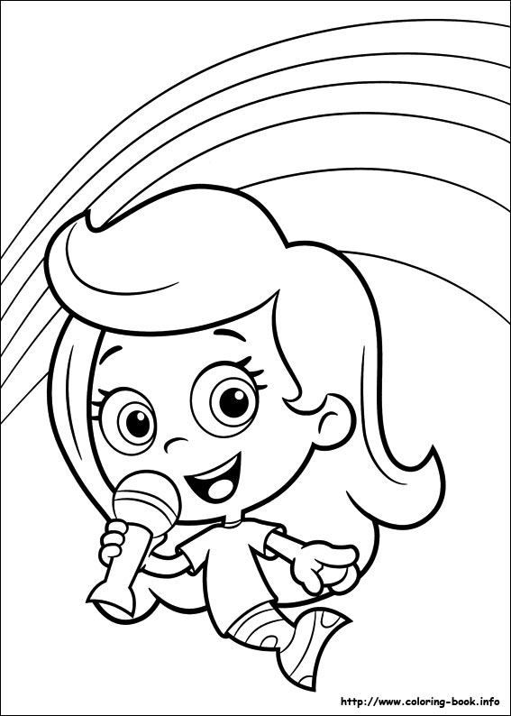 Plansa de colorat cu Bubble Guppies 90 95